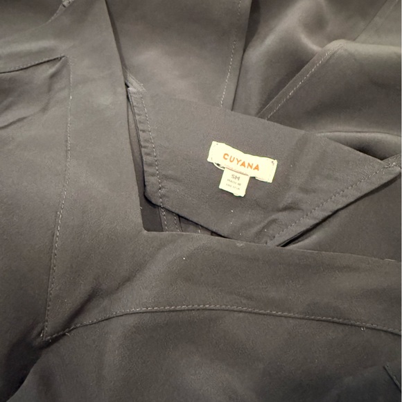 Cuyana Silk Slip Dress in Black colorway - Picture 5 of 6